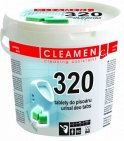 CLEAMEN Spains "CLEAMEN 320" ar 1,5kg pisuāru tabletēm. Šīs īpašās pisuāru tabletes ir ilgi noturīgas un efektīvi cīnās ar nepatīkamo smaku pisuāros.