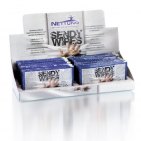 NETTUNO SENDY WIPES MONODOSE 24 salvetes / reklāmas stendā. Specialzētās mitrinātas salvetes īpaši netīru roku attīrīšanai. (P4)